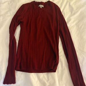 Jcrew red merino sweater